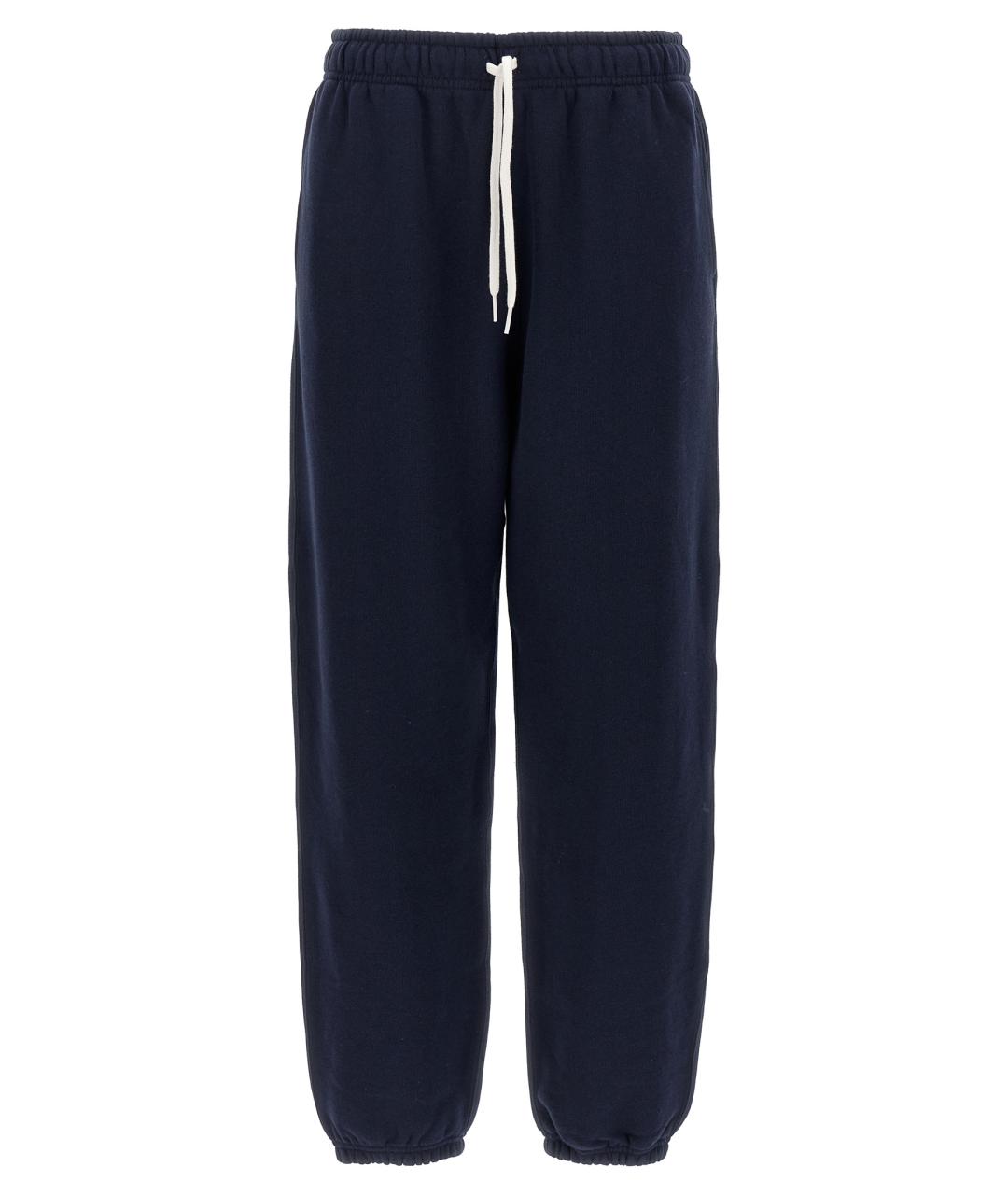 POLO RALPH LAUREN Синие хлопковые прямые брюки, фото 1