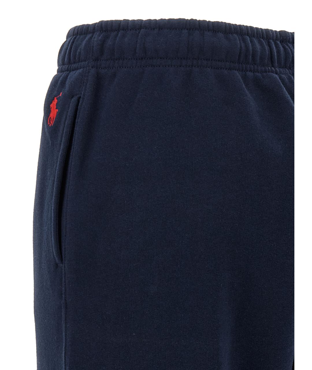POLO RALPH LAUREN Синие хлопковые прямые брюки, фото 4