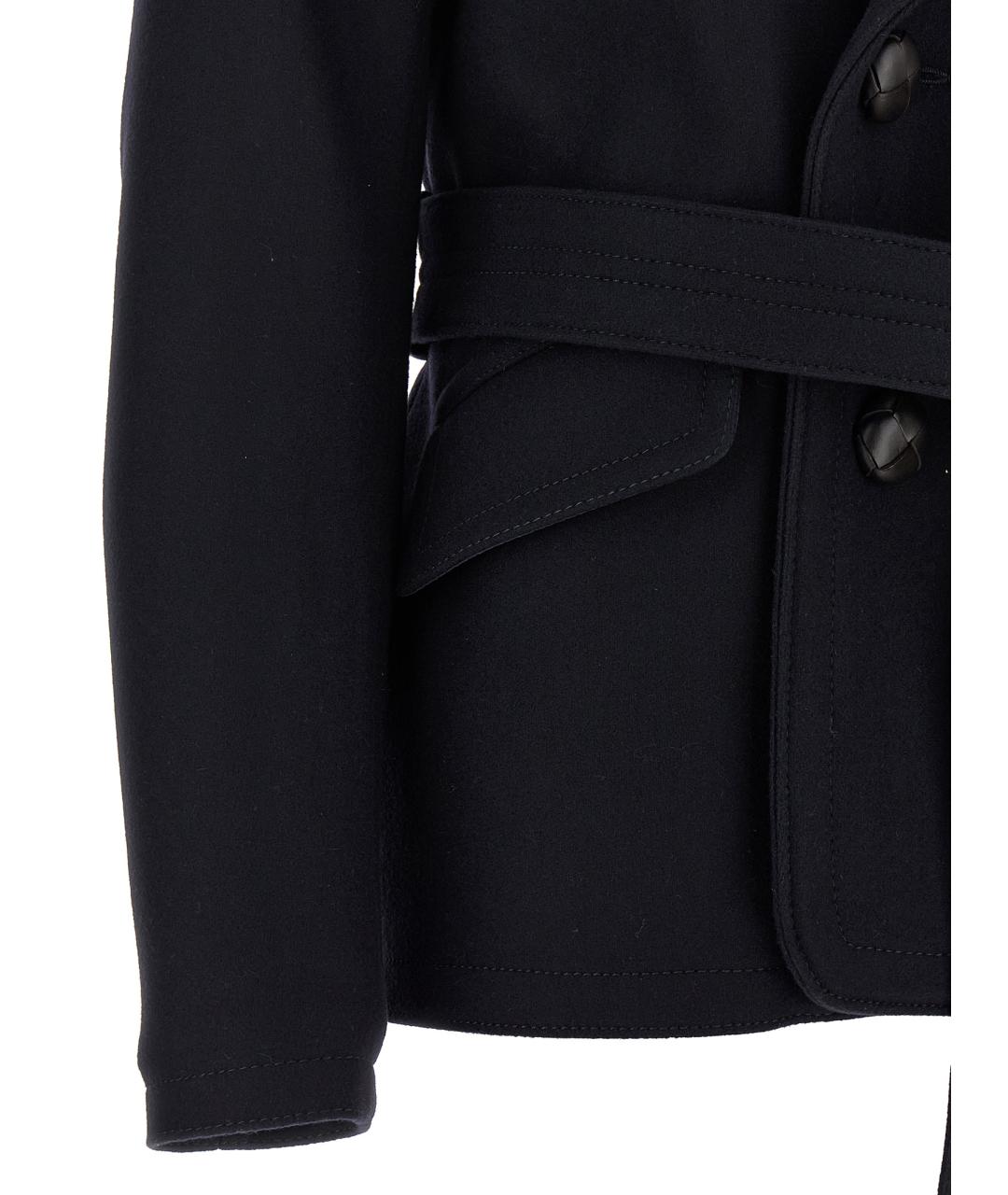 DSQUARED2 Темно-синее шерстяное пальто, фото 4