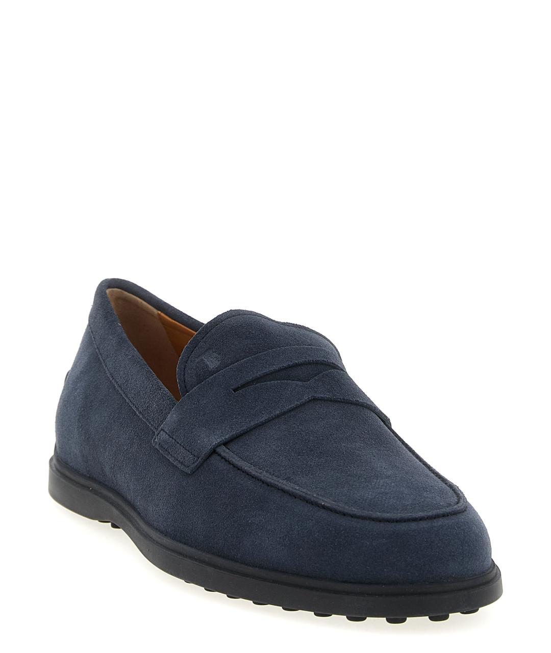 TOD'S Синие замшевые лоферы, фото 2