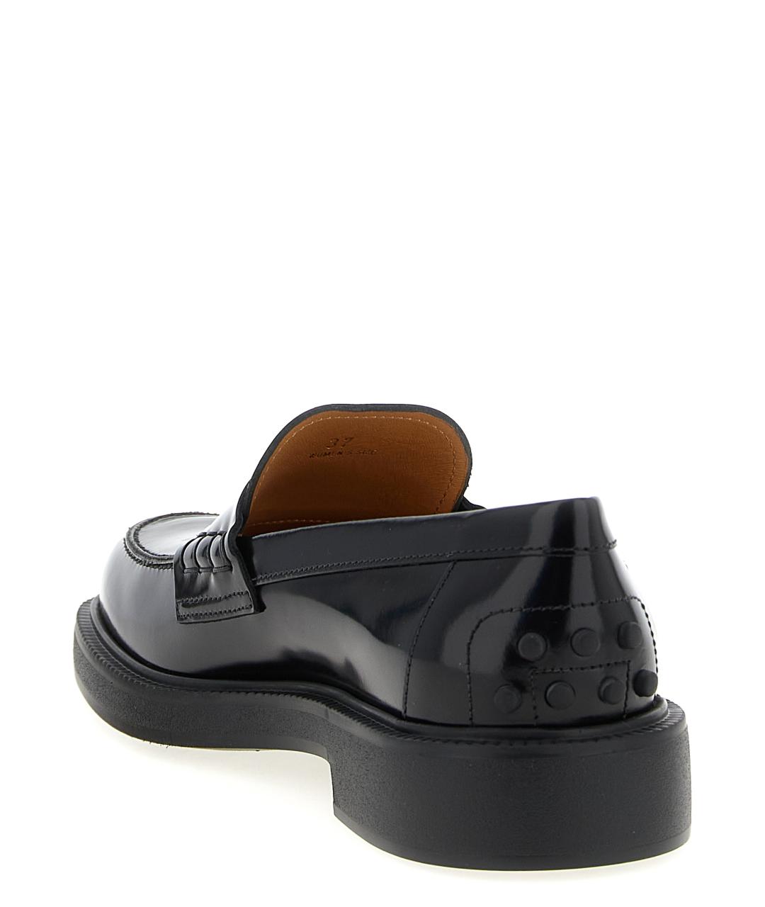 TOD'S Черные кожаные лоферы, фото 3