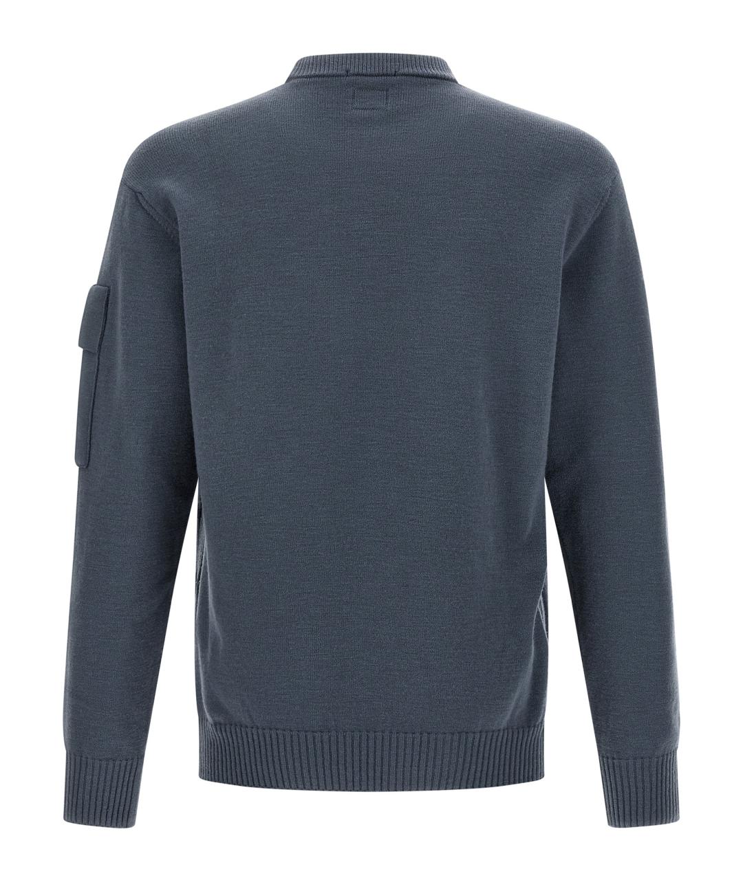 CP COMPANY Синий шерстяной джемпер / свитер, фото 2