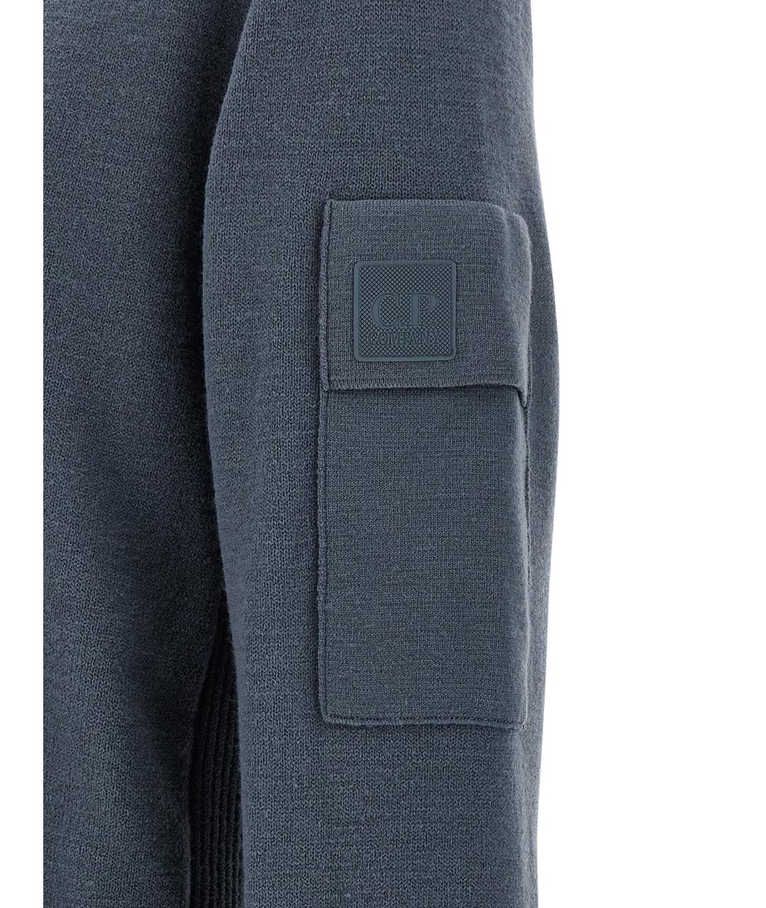 CP COMPANY Синий шерстяной джемпер / свитер, фото 4