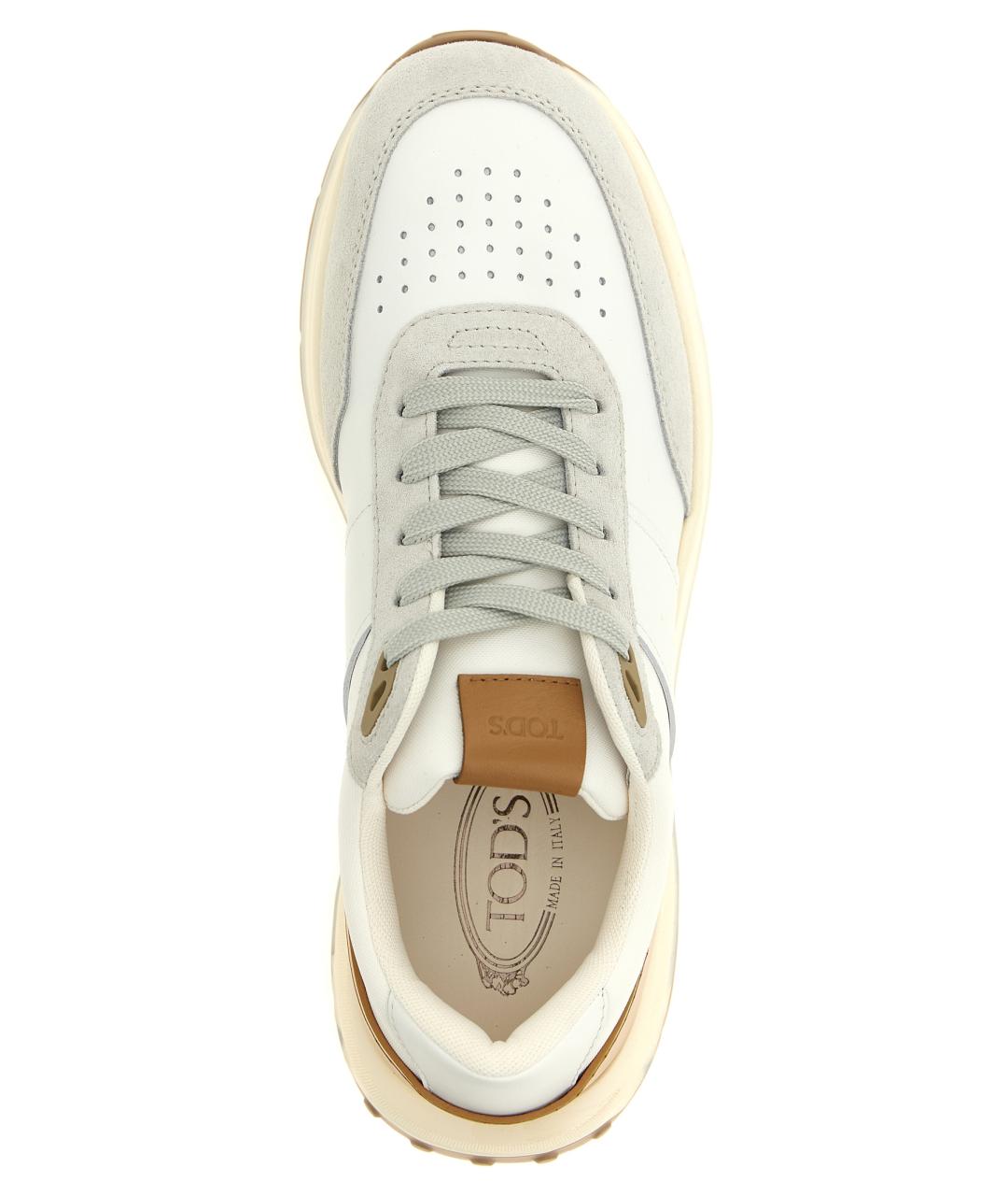 TOD'S Мульти кожаные низкие кроссовки / кеды, фото 4