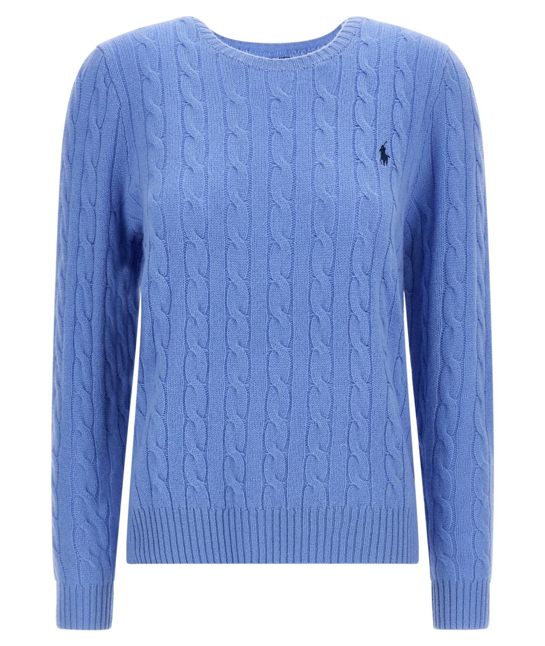 POLO RALPH LAUREN Голубой шерстяной джемпер / свитер, фото 1