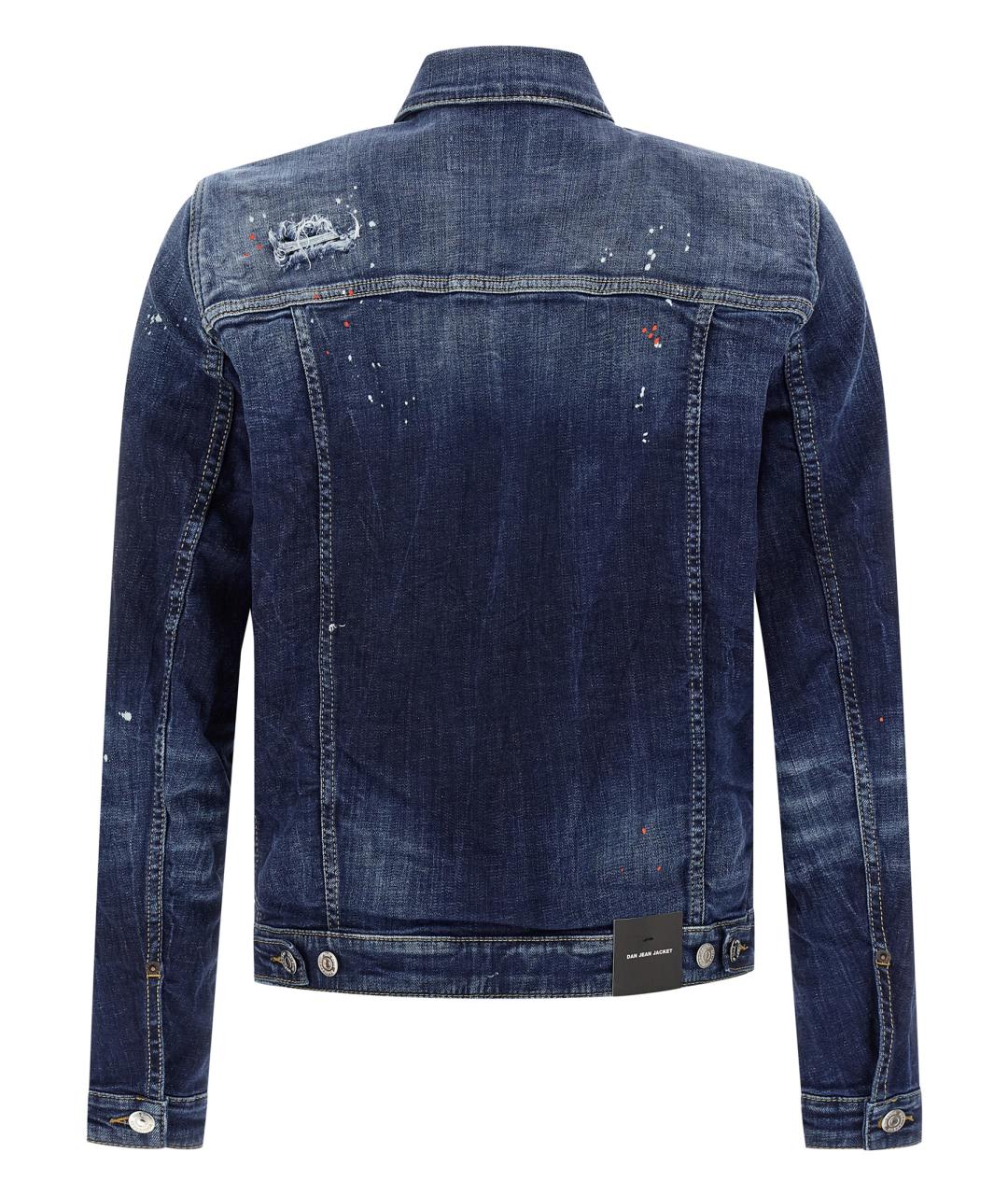DSQUARED2 Синяя хлопковая куртка, фото 2