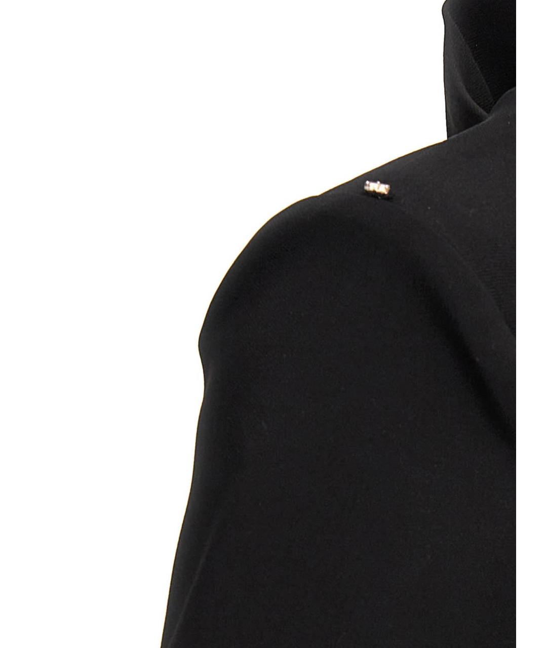 SPORTMAX Черное вискозное платье, фото 4