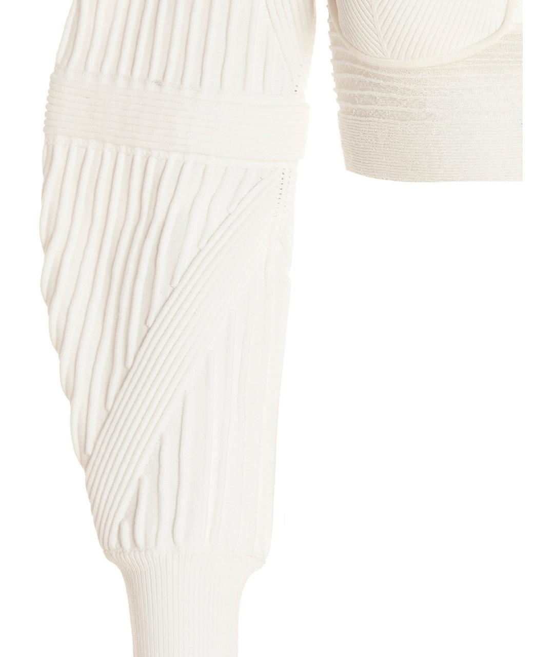 HERVE LEGER Белая блузы, фото 4