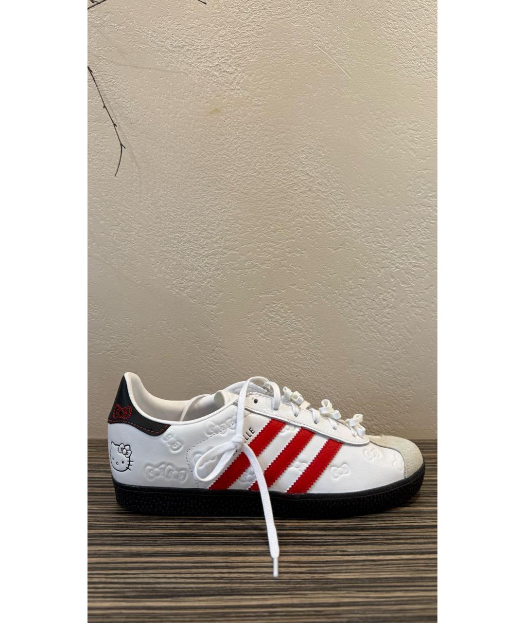 ADIDAS Белые кожаные кеды, фото 9