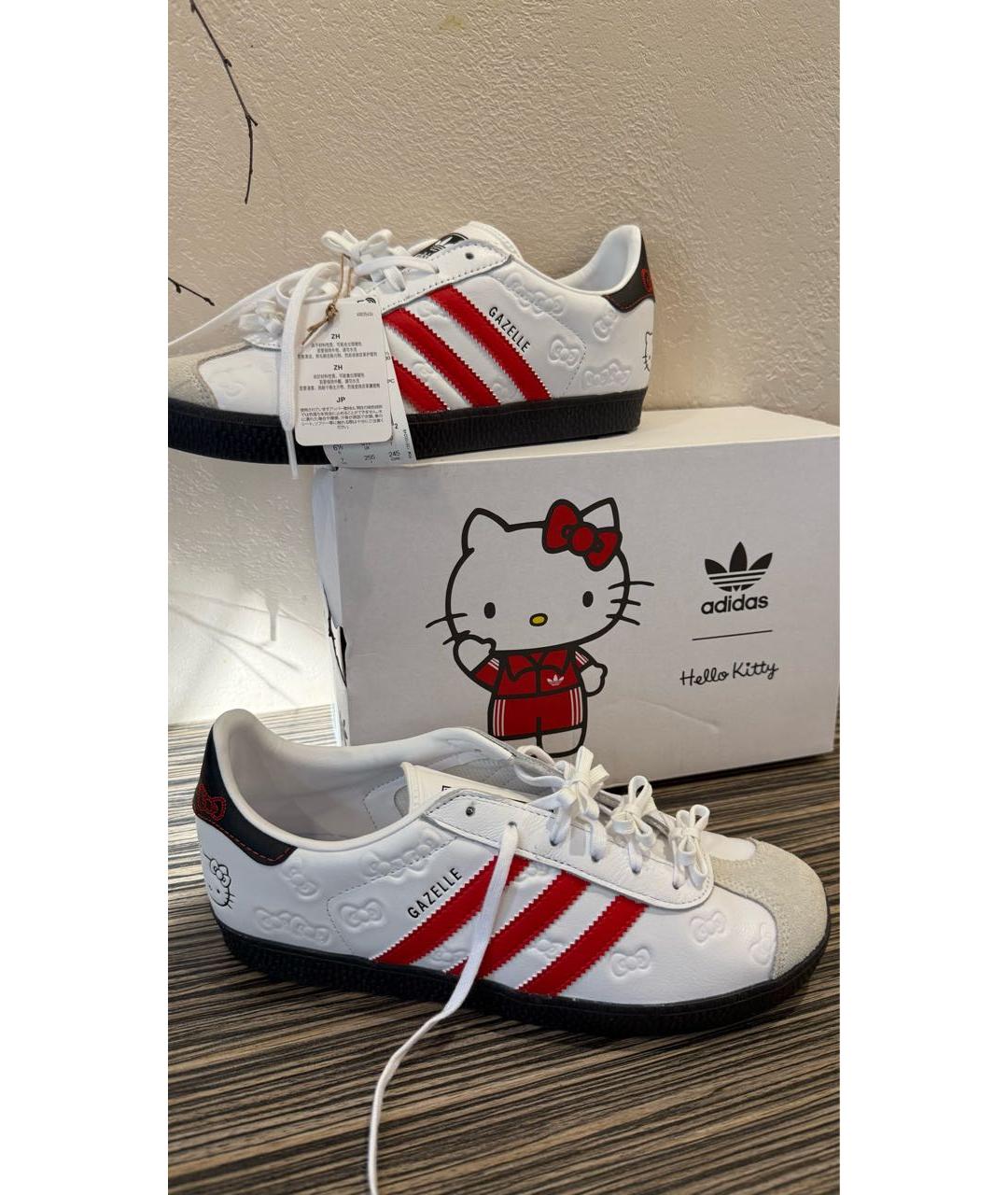 ADIDAS Белые кожаные кеды, фото 5