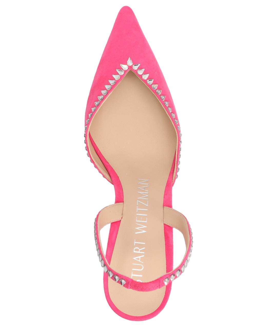 STUART WEITZMAN Фуксия замшевые туфли, фото 3