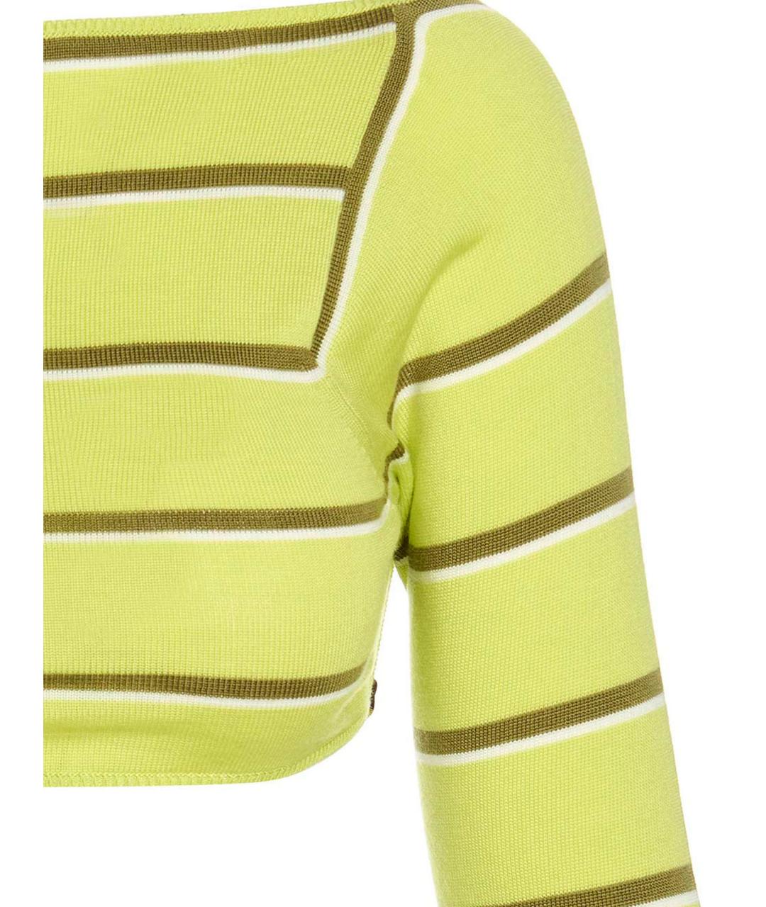 EMILIO PUCCI Зеленый шерстяной джемпер / свитер, фото 3
