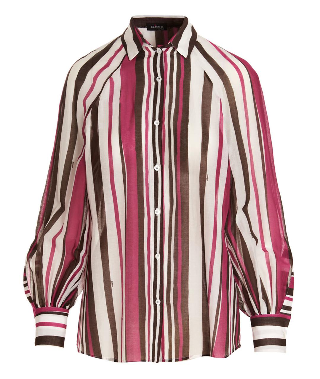 KITON Мульти хлопковая рубашка, фото 1