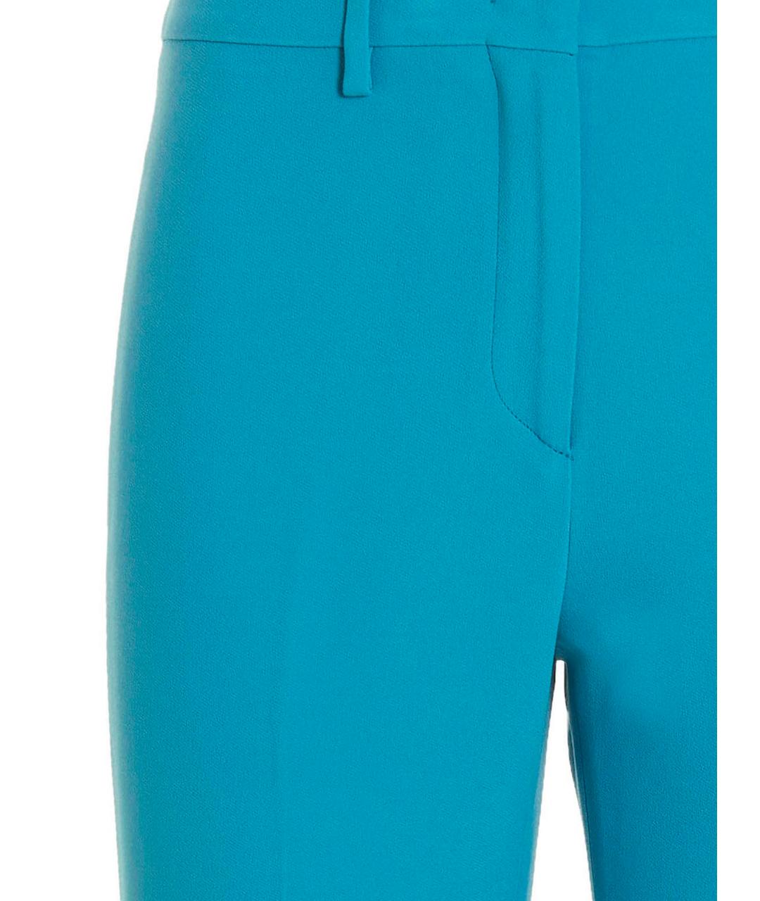ETRO Голубые вискозные прямые брюки, фото 3