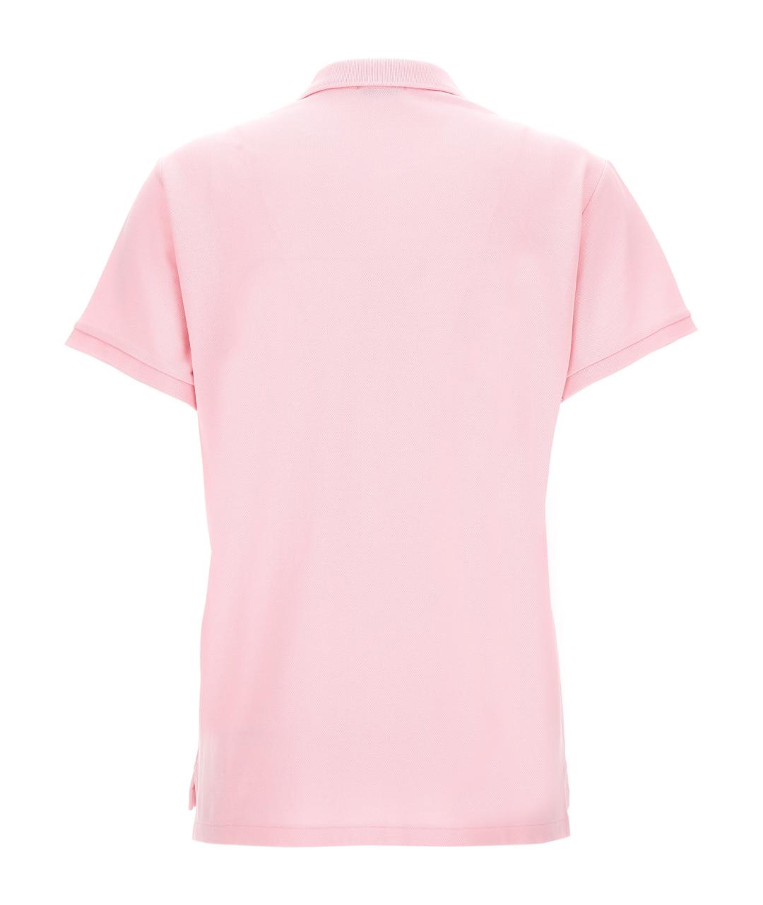 POLO RALPH LAUREN Розовая хлопковая футболка, фото 2