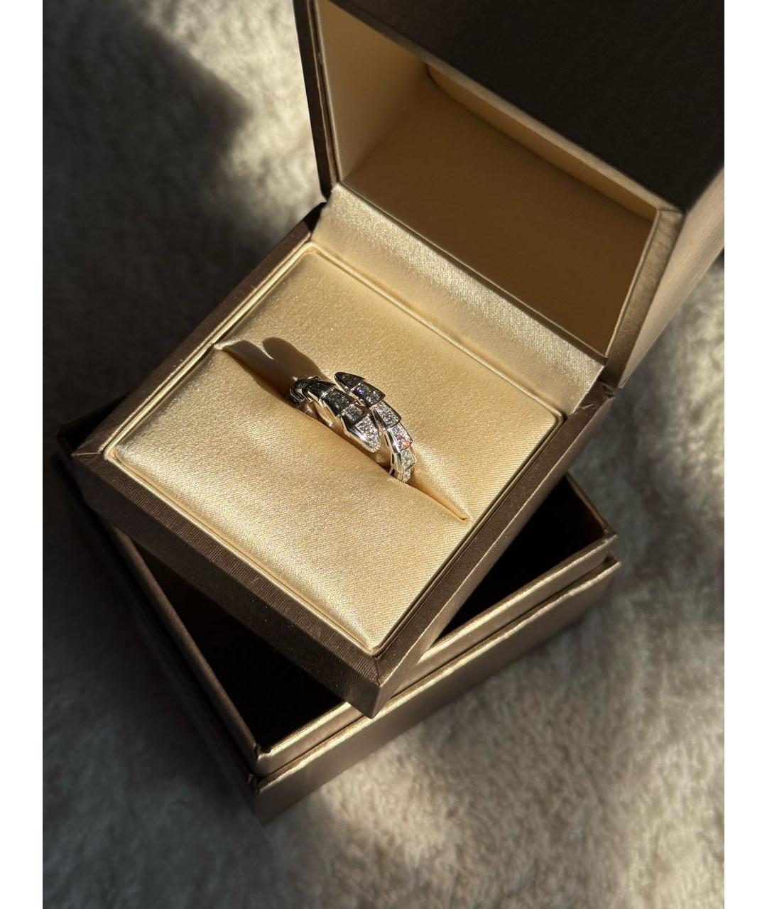 BVLGARI Белое кольцо из белого золота, фото 6