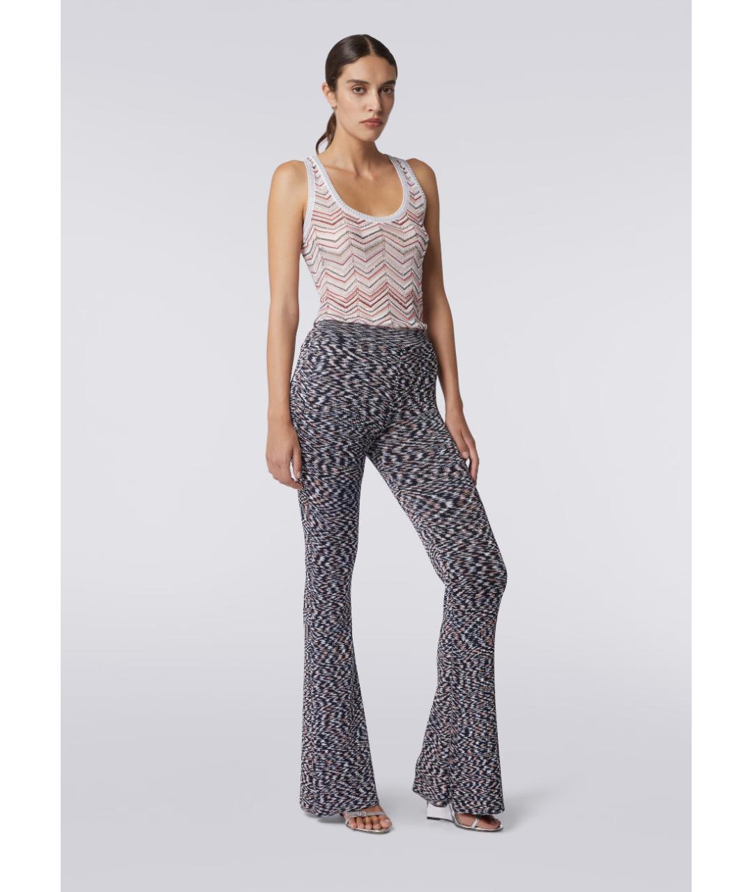 MISSONI Мульти вискозные прямые брюки, фото 4