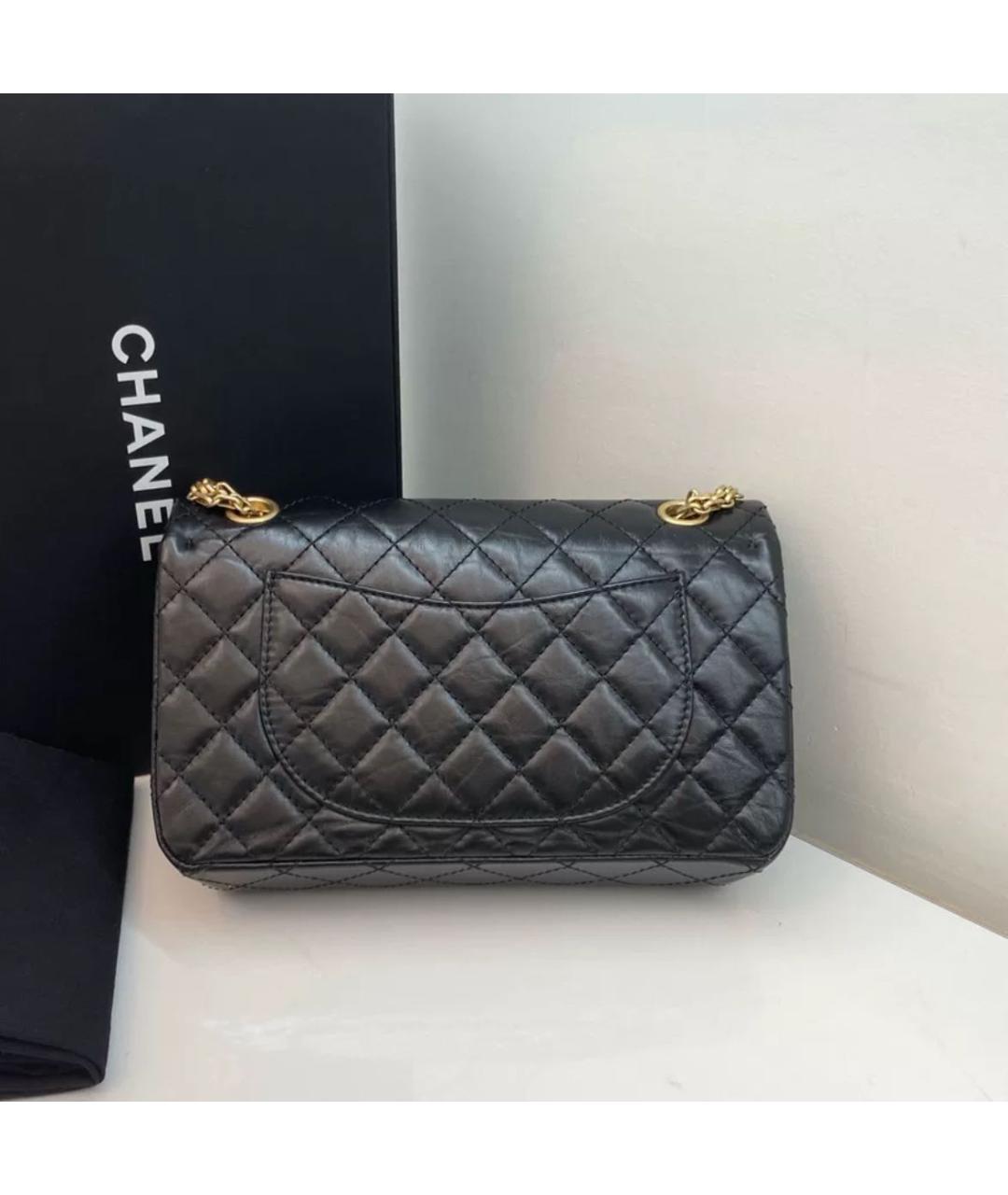 CHANEL Черная кожаная сумка через плечо, фото 3