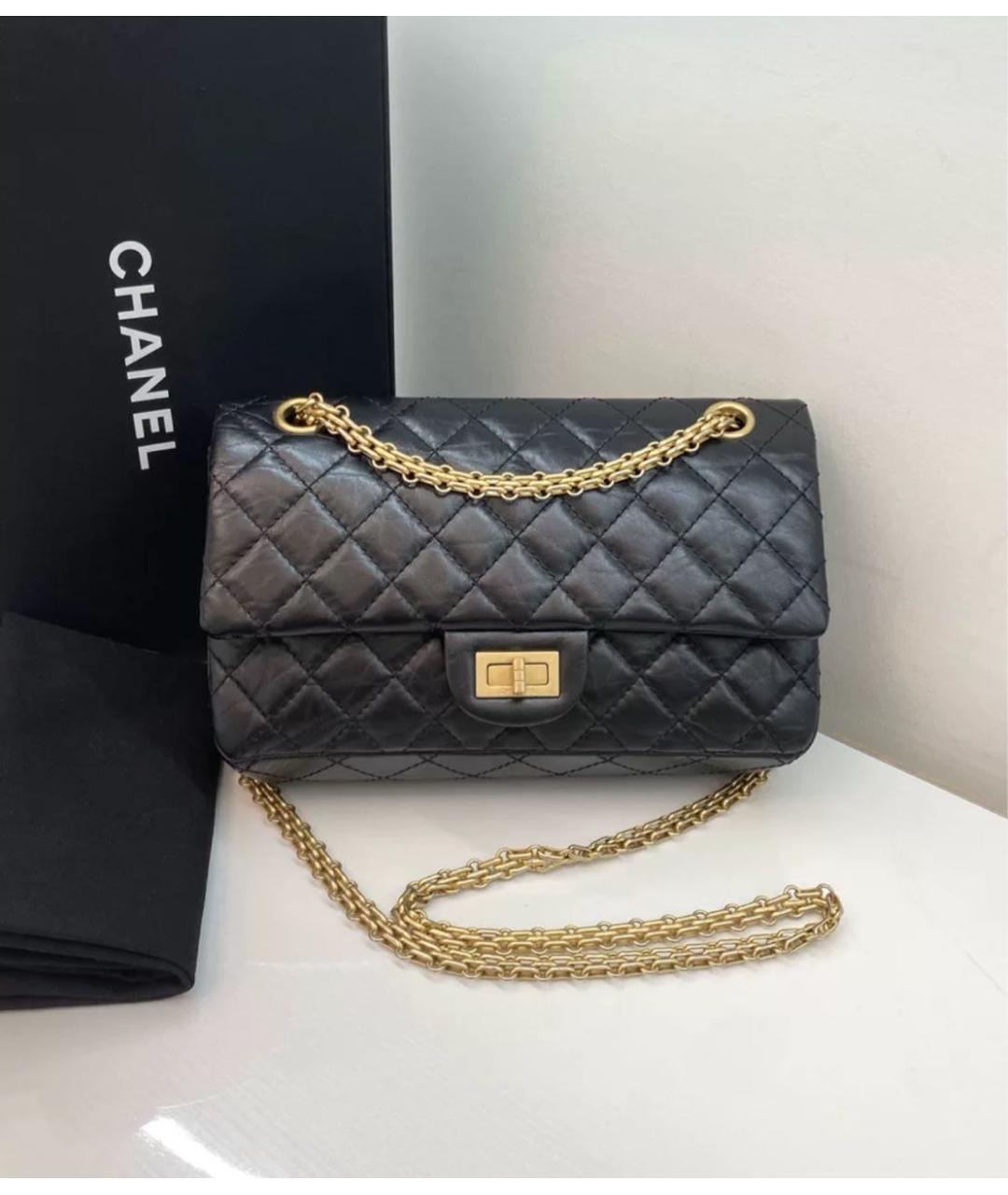 CHANEL Черная кожаная сумка через плечо, фото 2