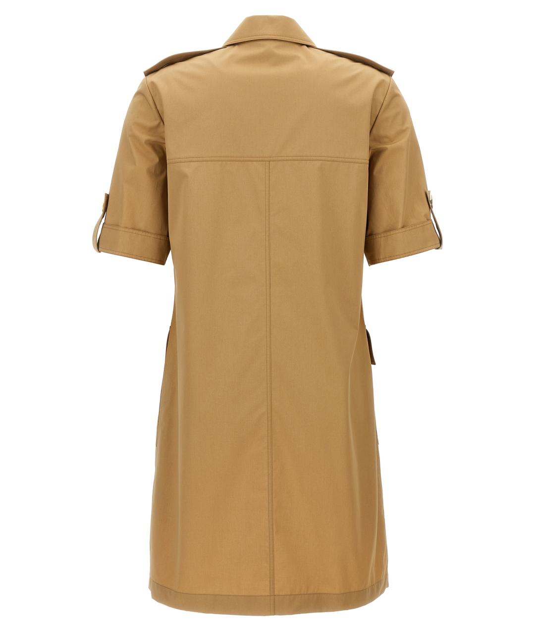 TORY BURCH Бежевая хлопковая юбка миди, фото 2