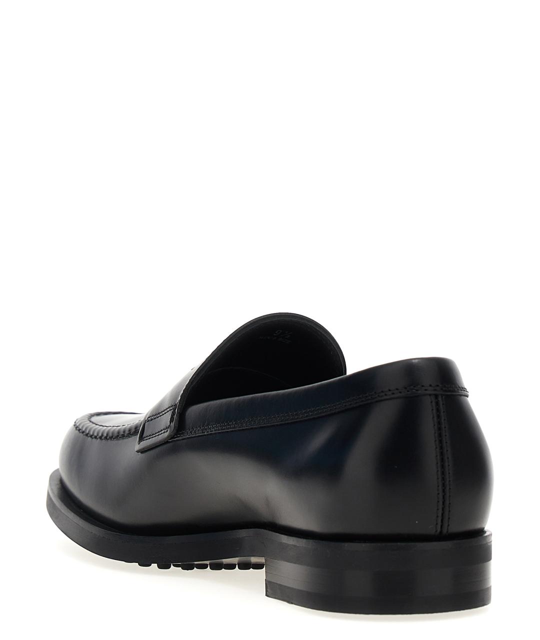 TOD'S Черные кожаные лоферы, фото 3