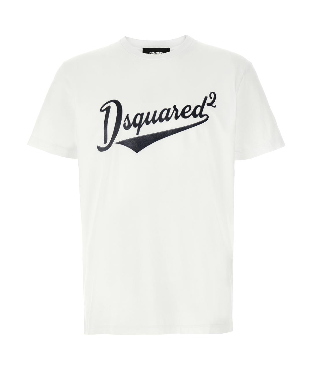 DSQUARED2 Белая хлопковая футболка, фото 1