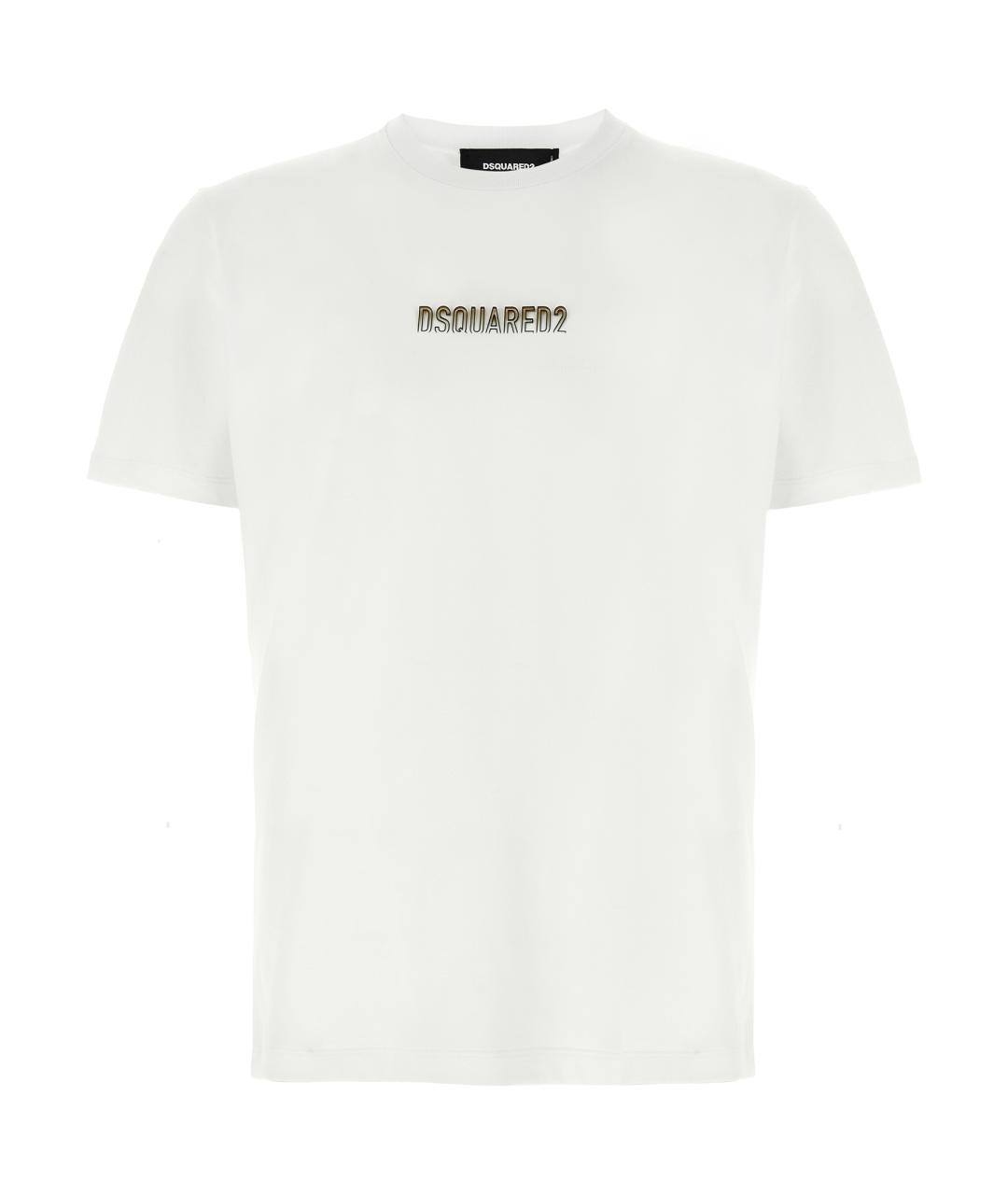 DSQUARED2 Белая хлопковая футболка, фото 1