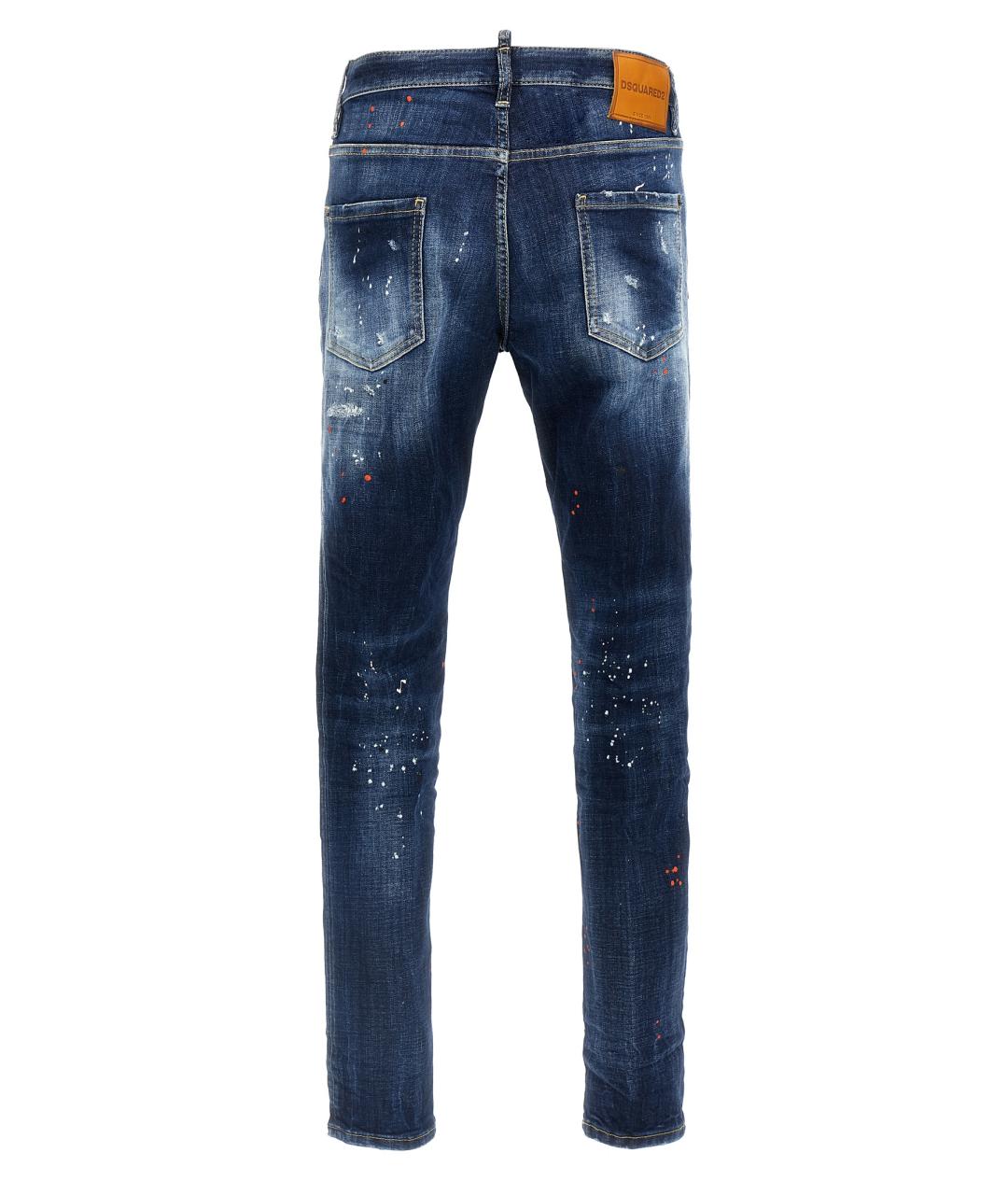 DSQUARED2 Синие хлопковые джинсы скинни, фото 2