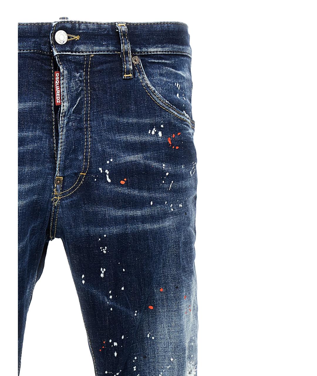 DSQUARED2 Синие хлопковые джинсы скинни, фото 3