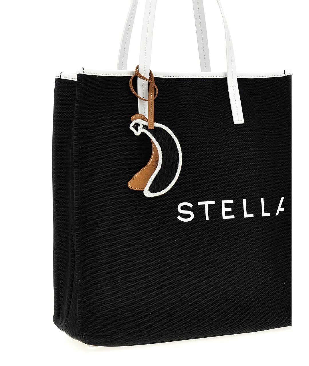 STELLA MCCARTNEY Черная тканевая сумка тоут, фото 3