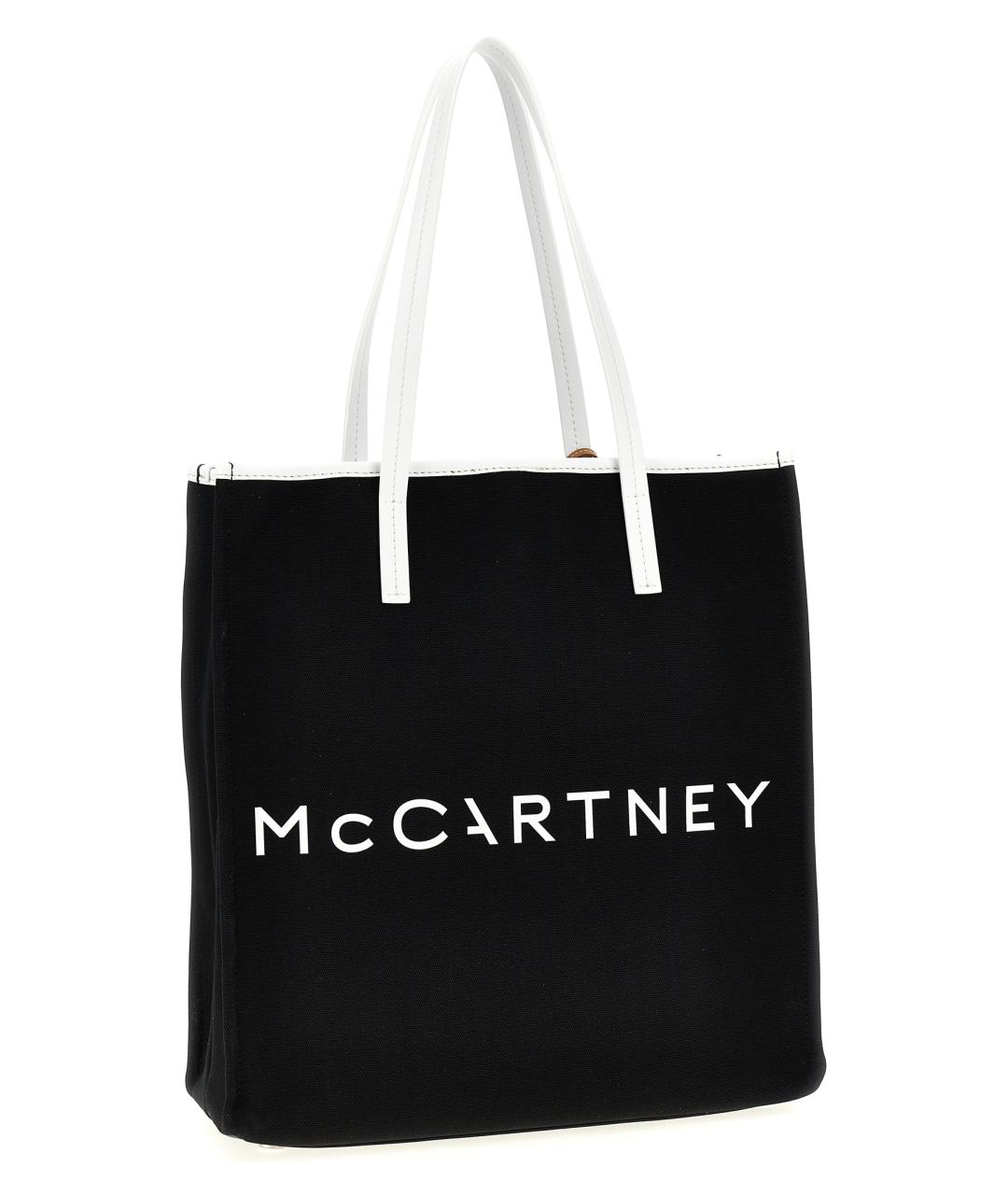 STELLA MCCARTNEY Черная тканевая сумка тоут, фото 2