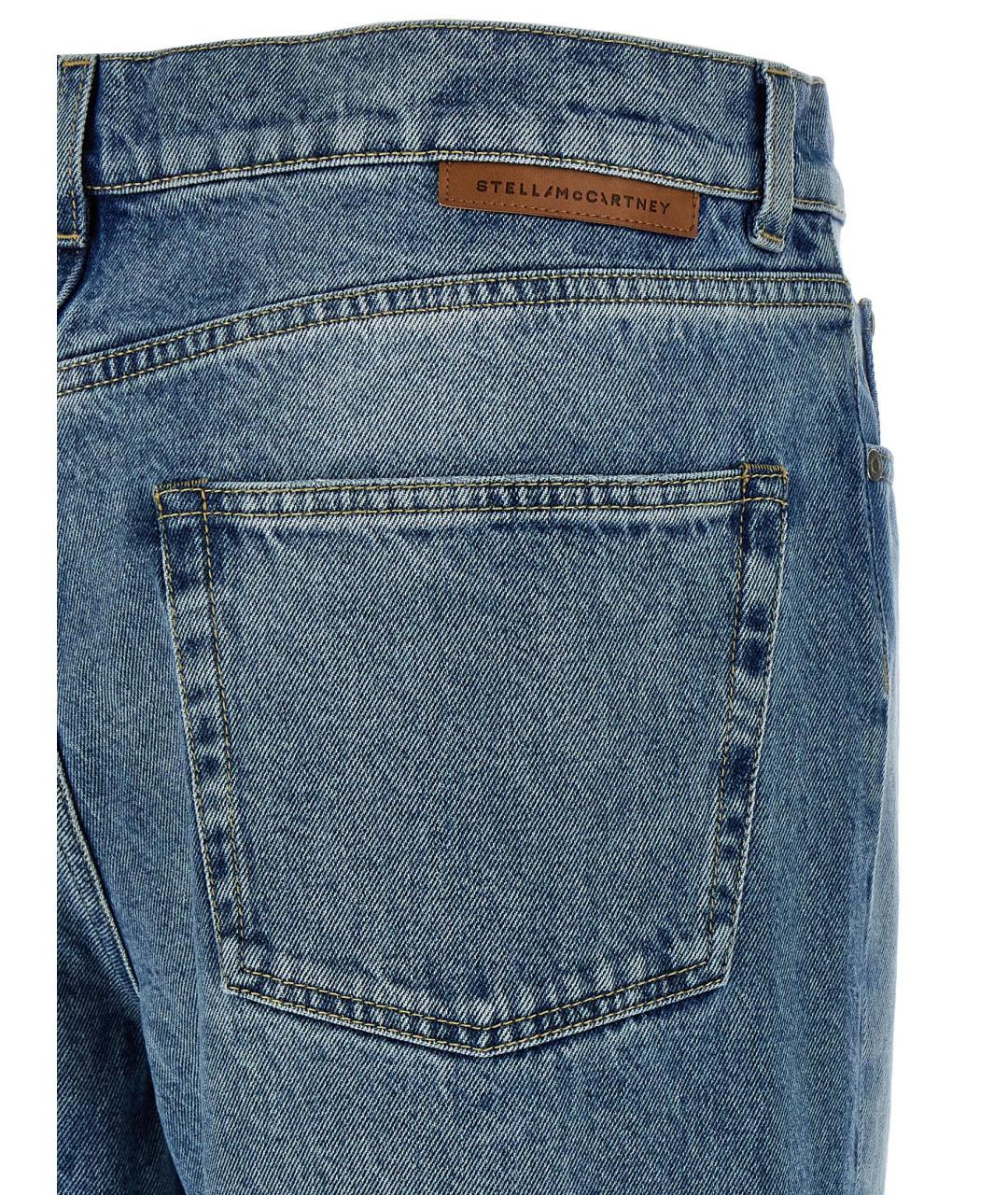 STELLA MCCARTNEY Голубые хлопковые прямые джинсы, фото 4