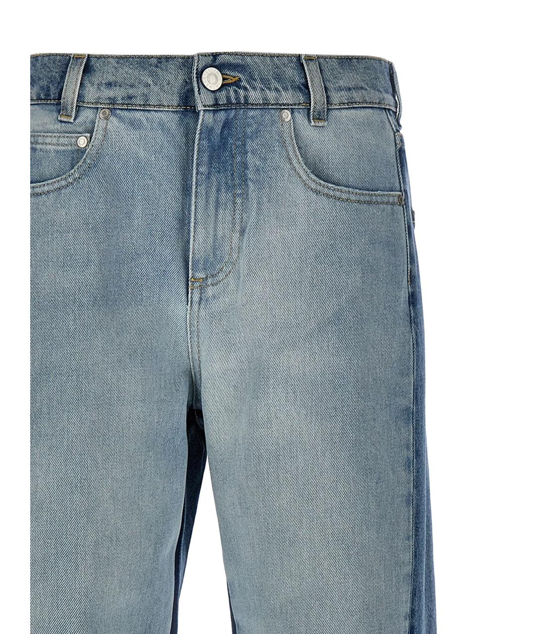 STELLA MCCARTNEY Голубые хлопковые прямые джинсы, фото 3