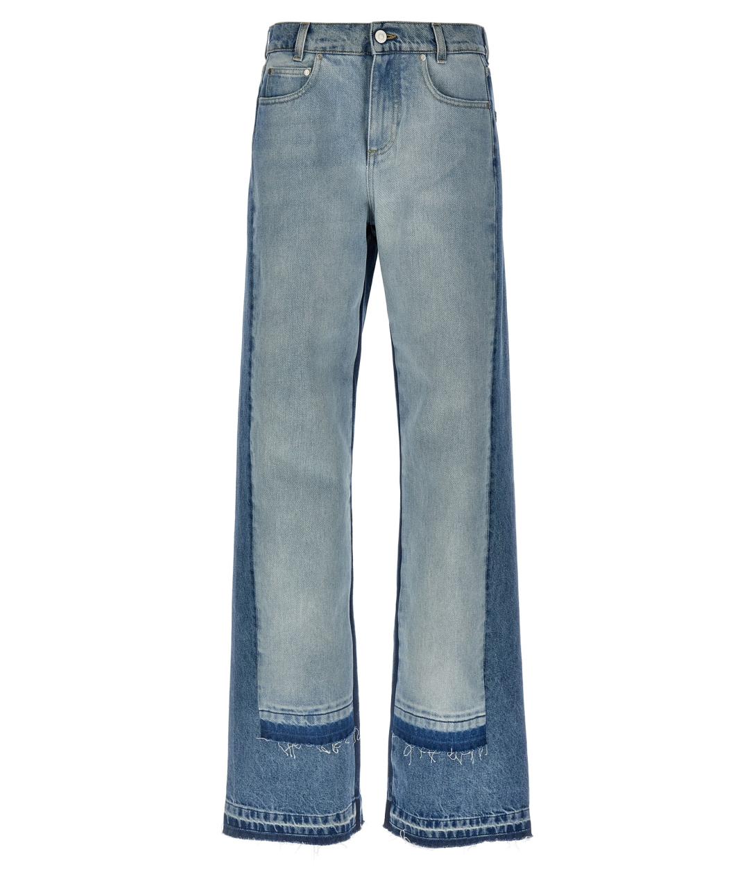 STELLA MCCARTNEY Голубые хлопковые прямые джинсы, фото 1