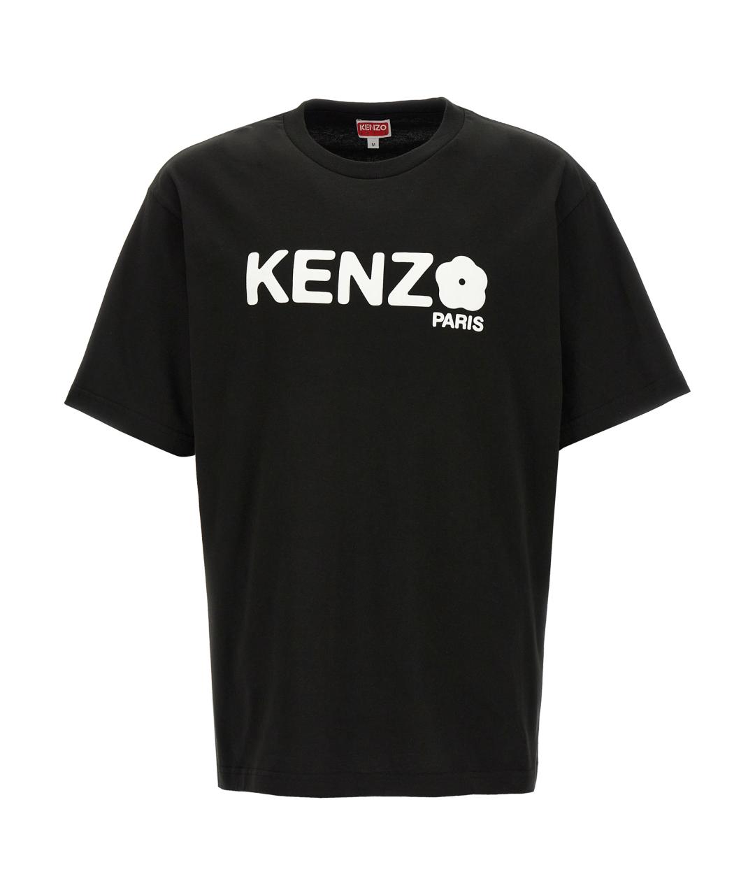 KENZO Черная хлопковая футболка, фото 1