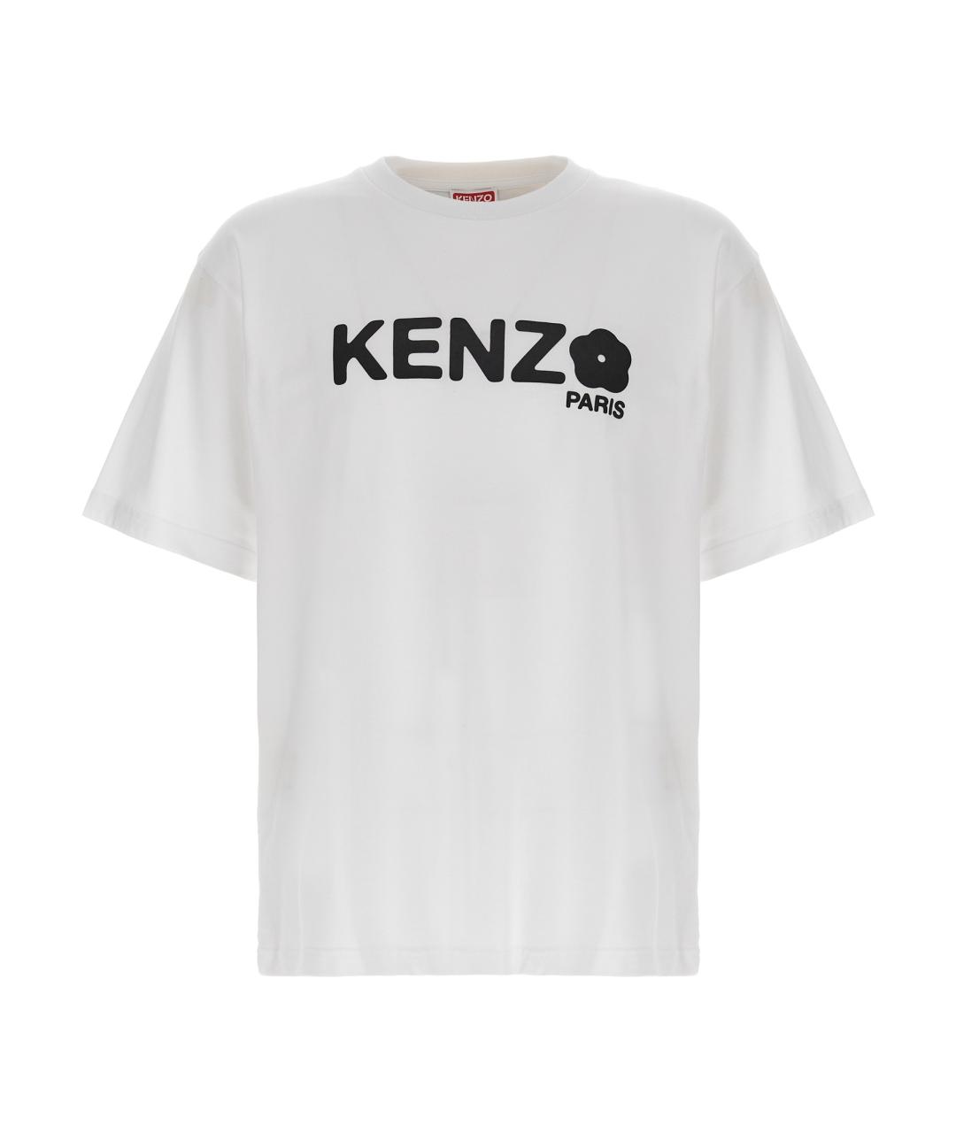 KENZO Белая хлопковая футболка, фото 1