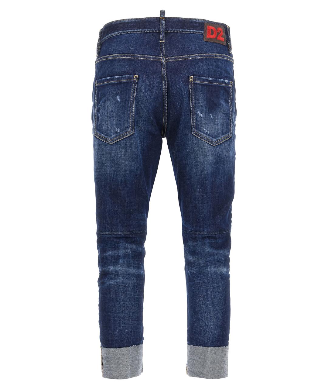 DSQUARED2 Синие хлопковые джинсы скинни, фото 2