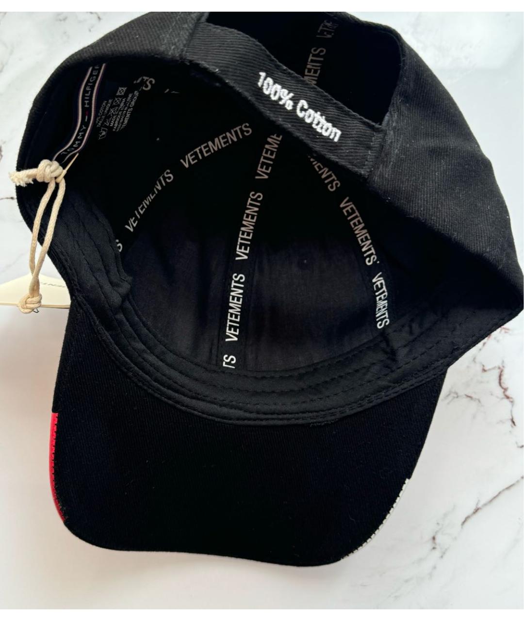 VETEMENTS Черная хлопковая кепка/бейсболка, фото 6