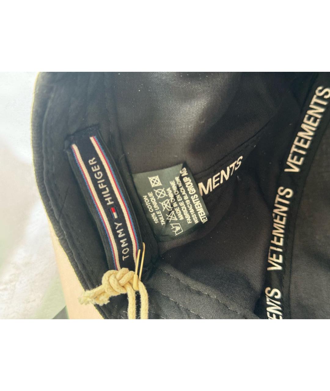 VETEMENTS Черная хлопковая кепка/бейсболка, фото 5