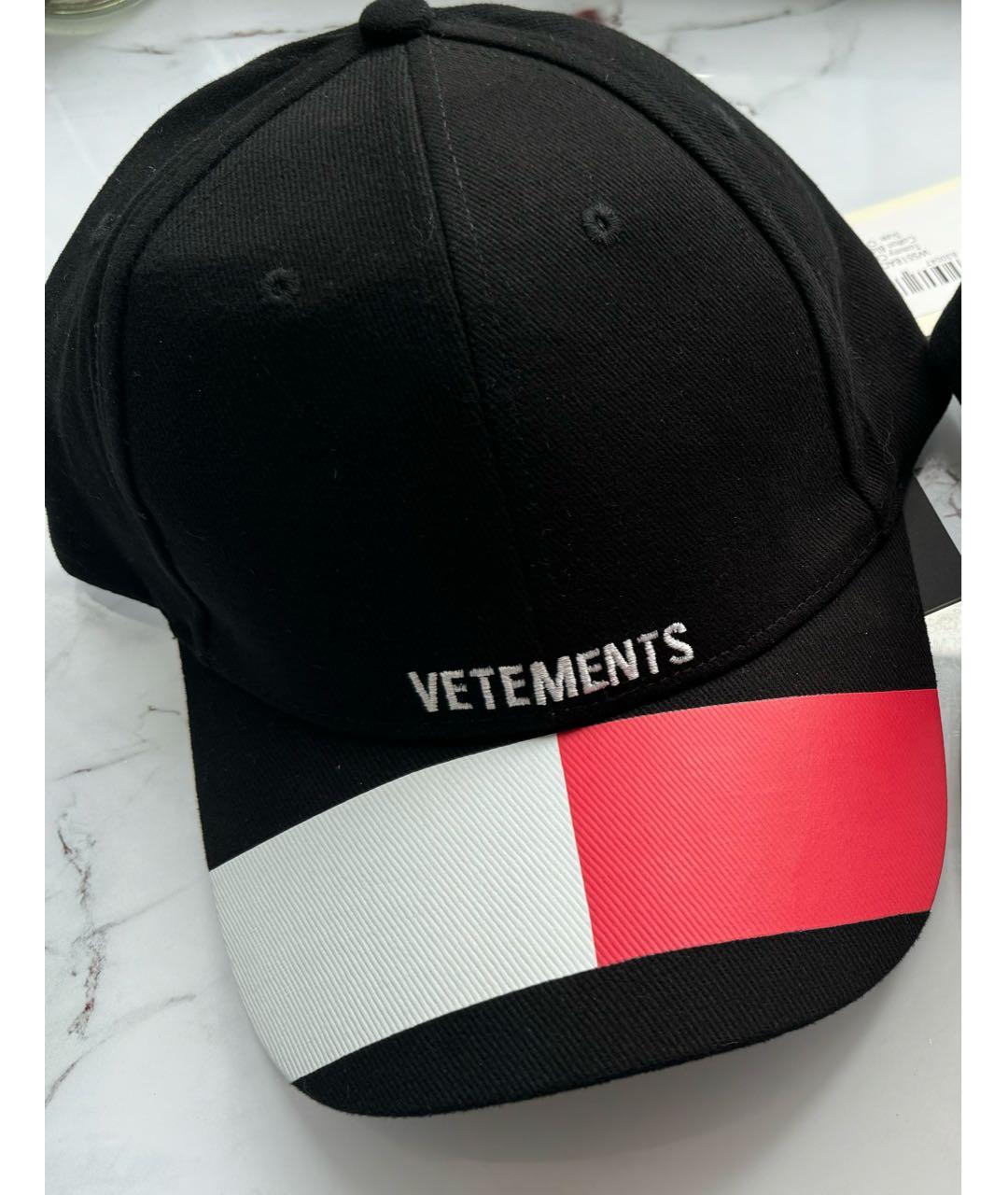 VETEMENTS Черная хлопковая кепка/бейсболка, фото 8