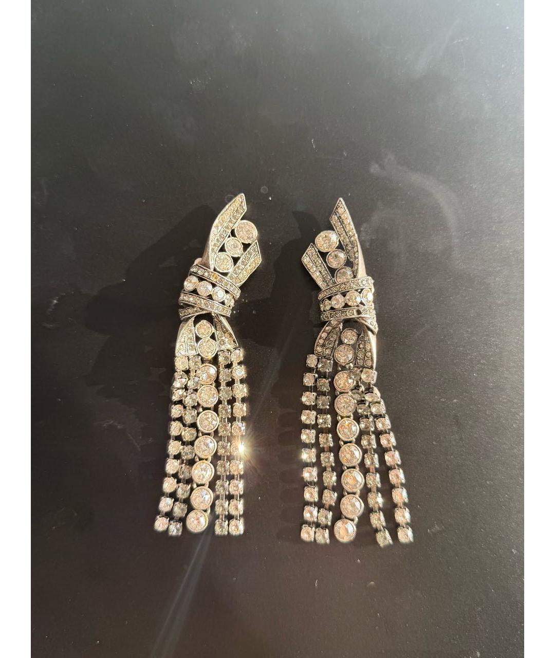 LANVIN Серебряные металлические серьги, фото 5