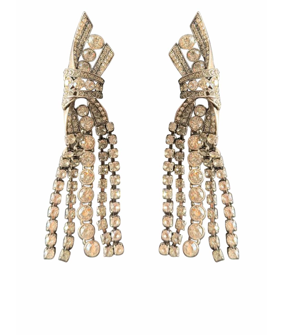LANVIN Серебряные металлические серьги, фото 1