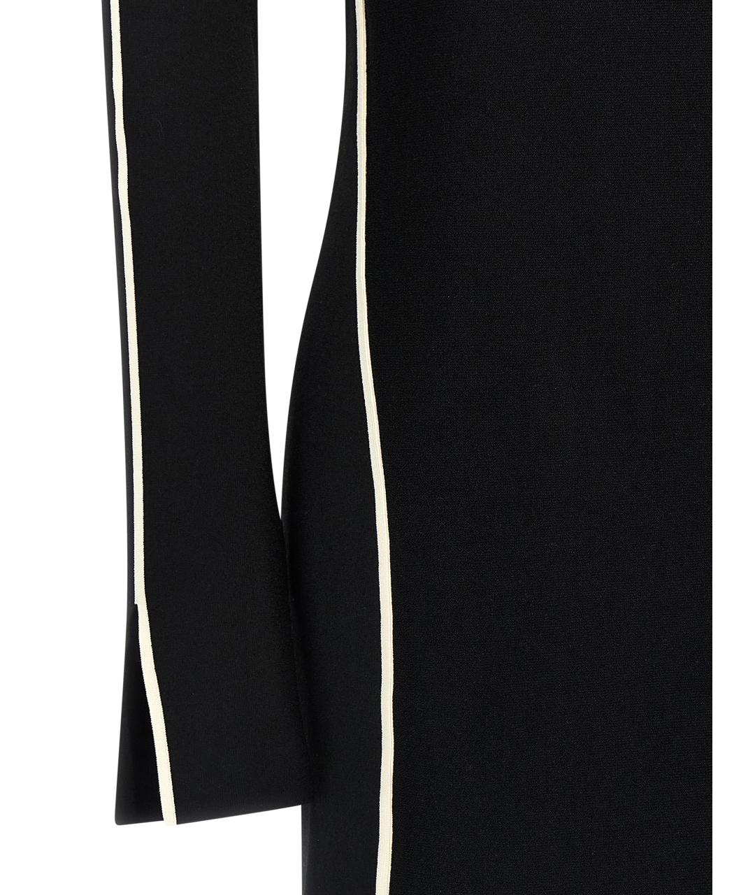 SPORTMAX Черное вискозное повседневное платье, фото 4