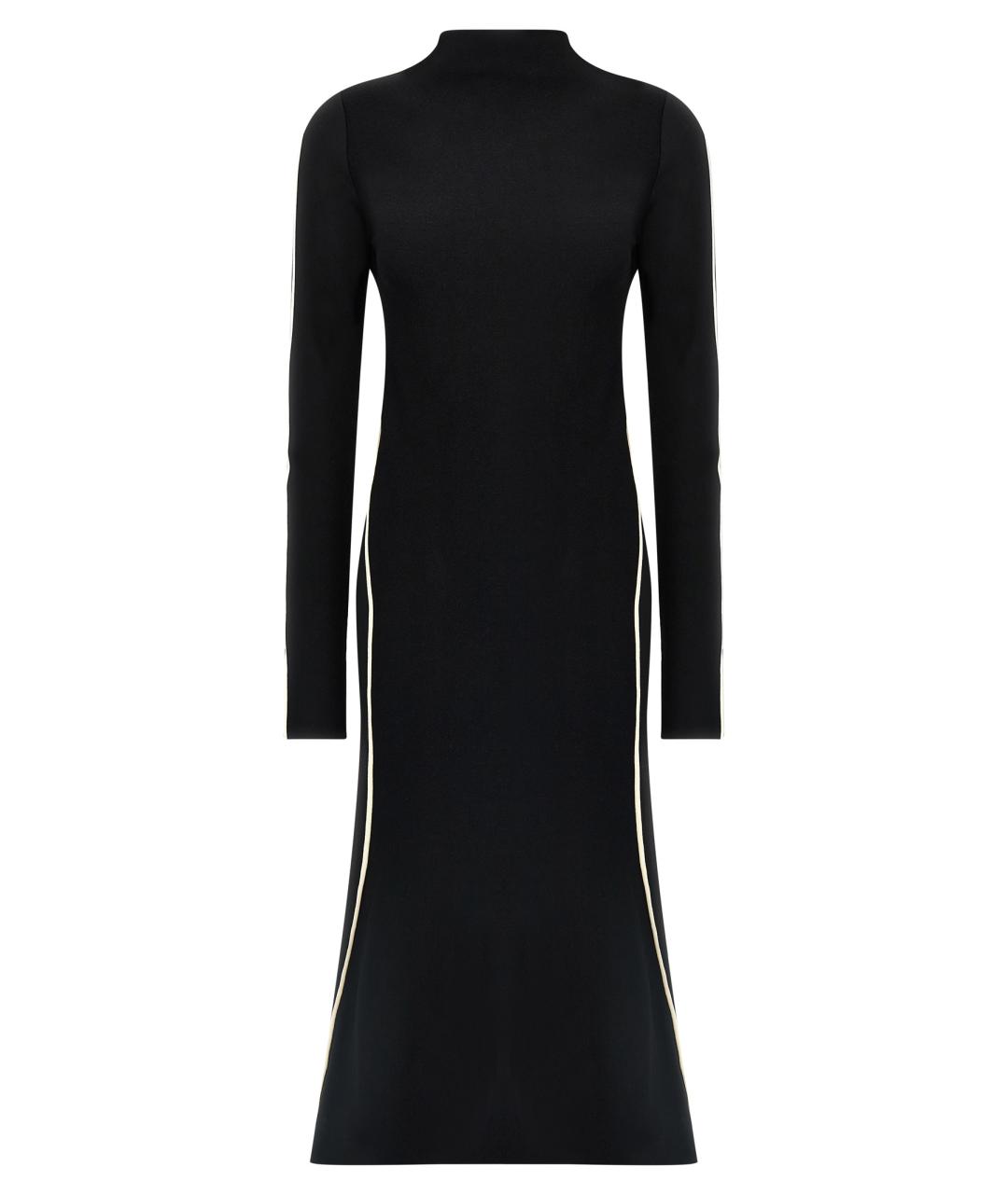 SPORTMAX Черное вискозное повседневное платье, фото 1