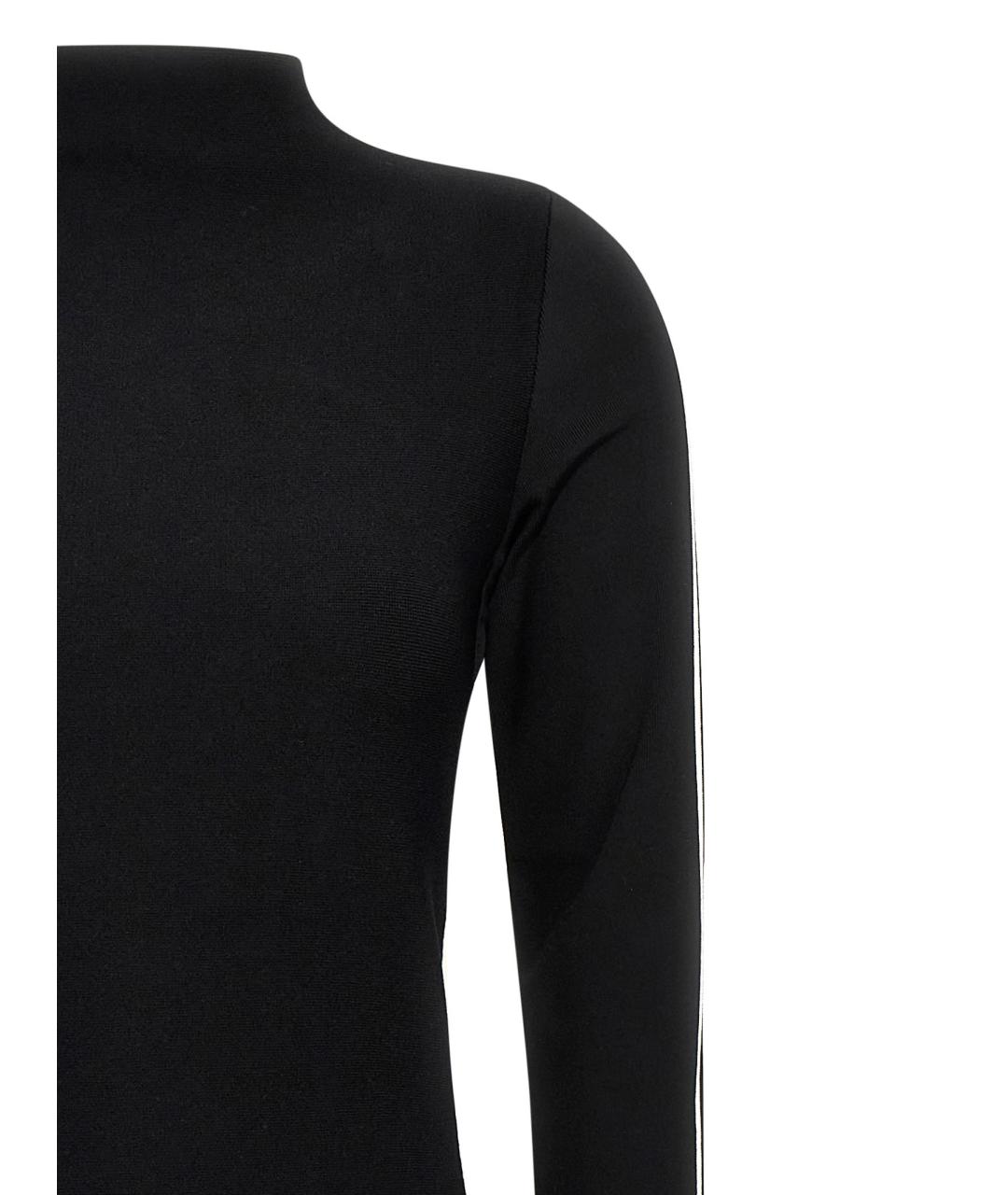 SPORTMAX Черное вискозное повседневное платье, фото 3