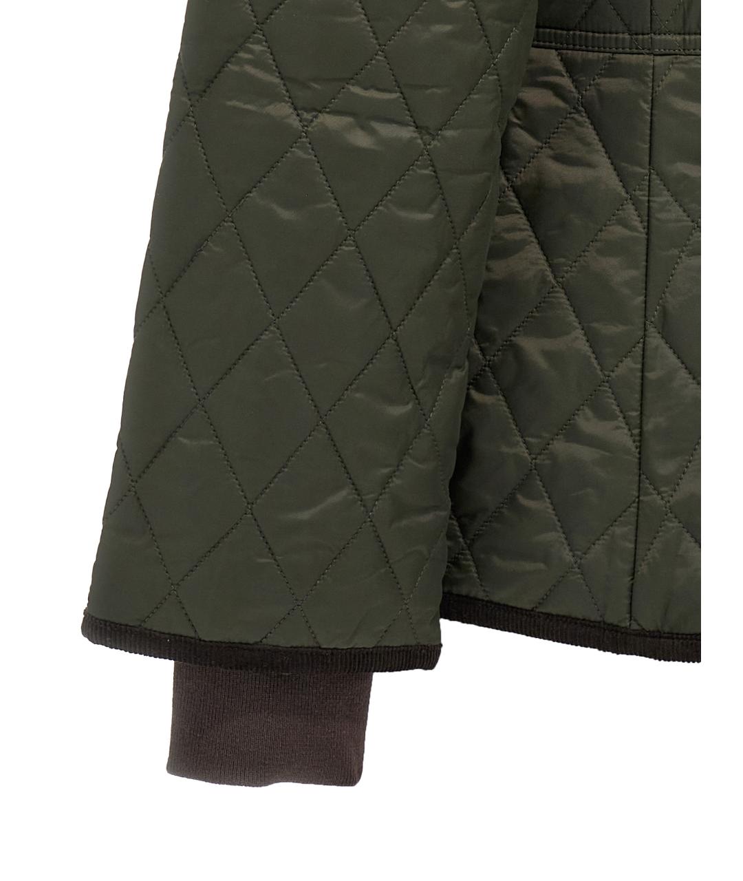 BARBOUR Зеленая полиамидовая куртка, фото 4