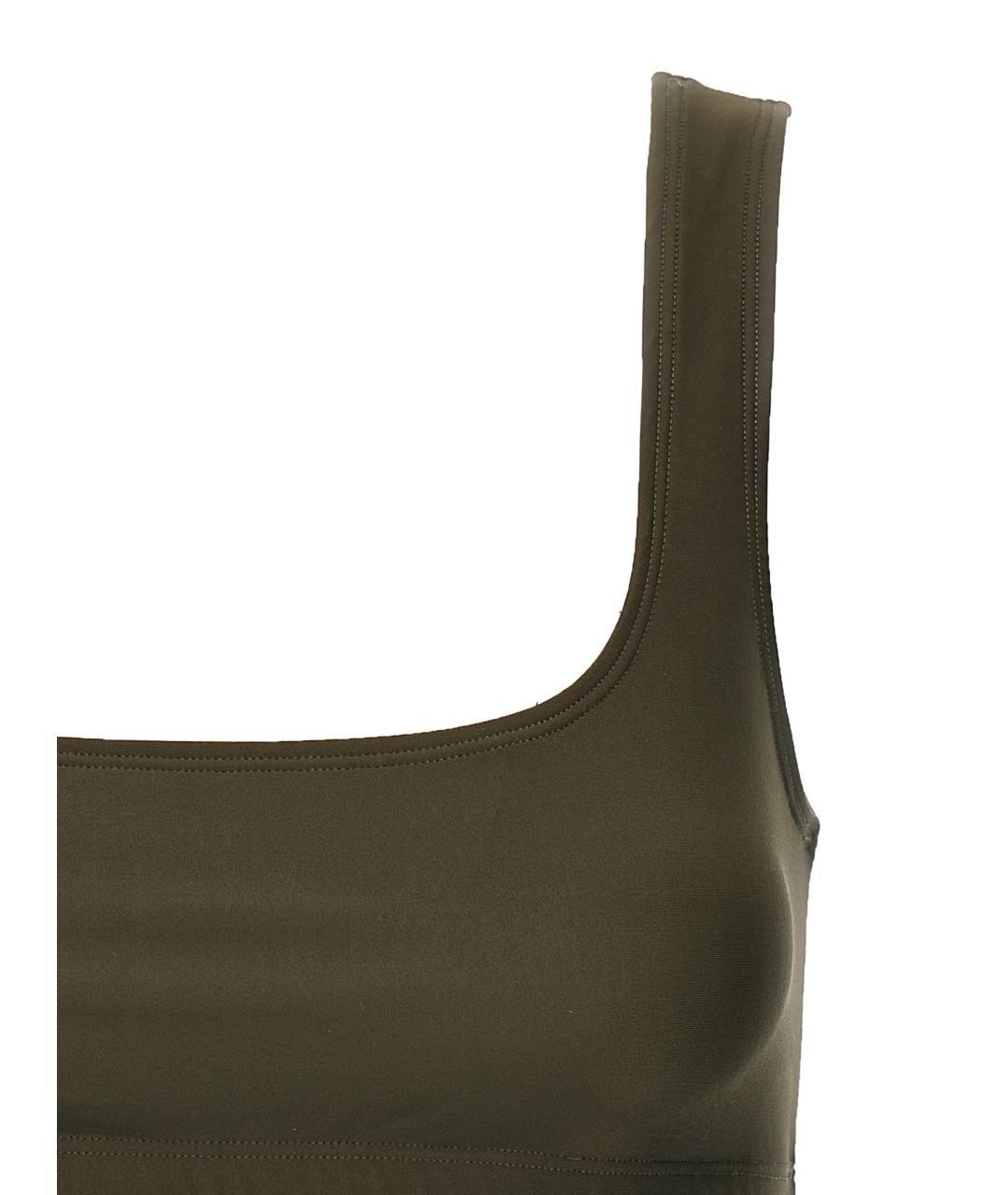 THE ANDAMANE Коричневая полиамидовая майка, фото 3