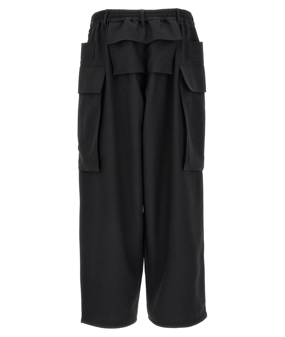 Y-3 Черные полиэстеровые повседневные брюки, фото 2