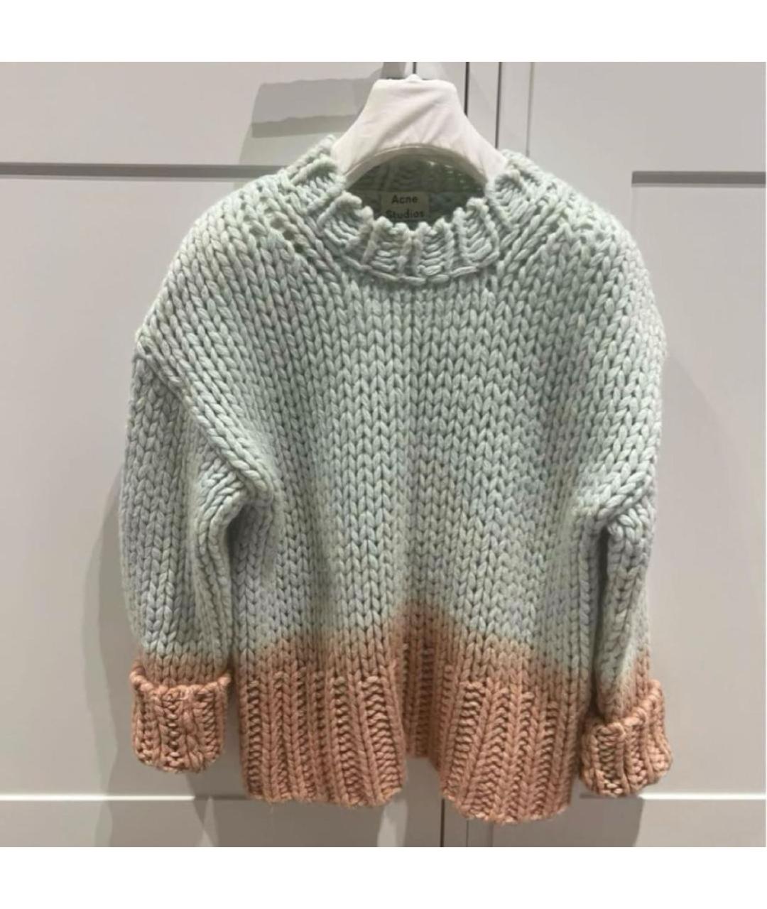 ACNE STUDIOS Голубой шерстяной джемпер / свитер, фото 4