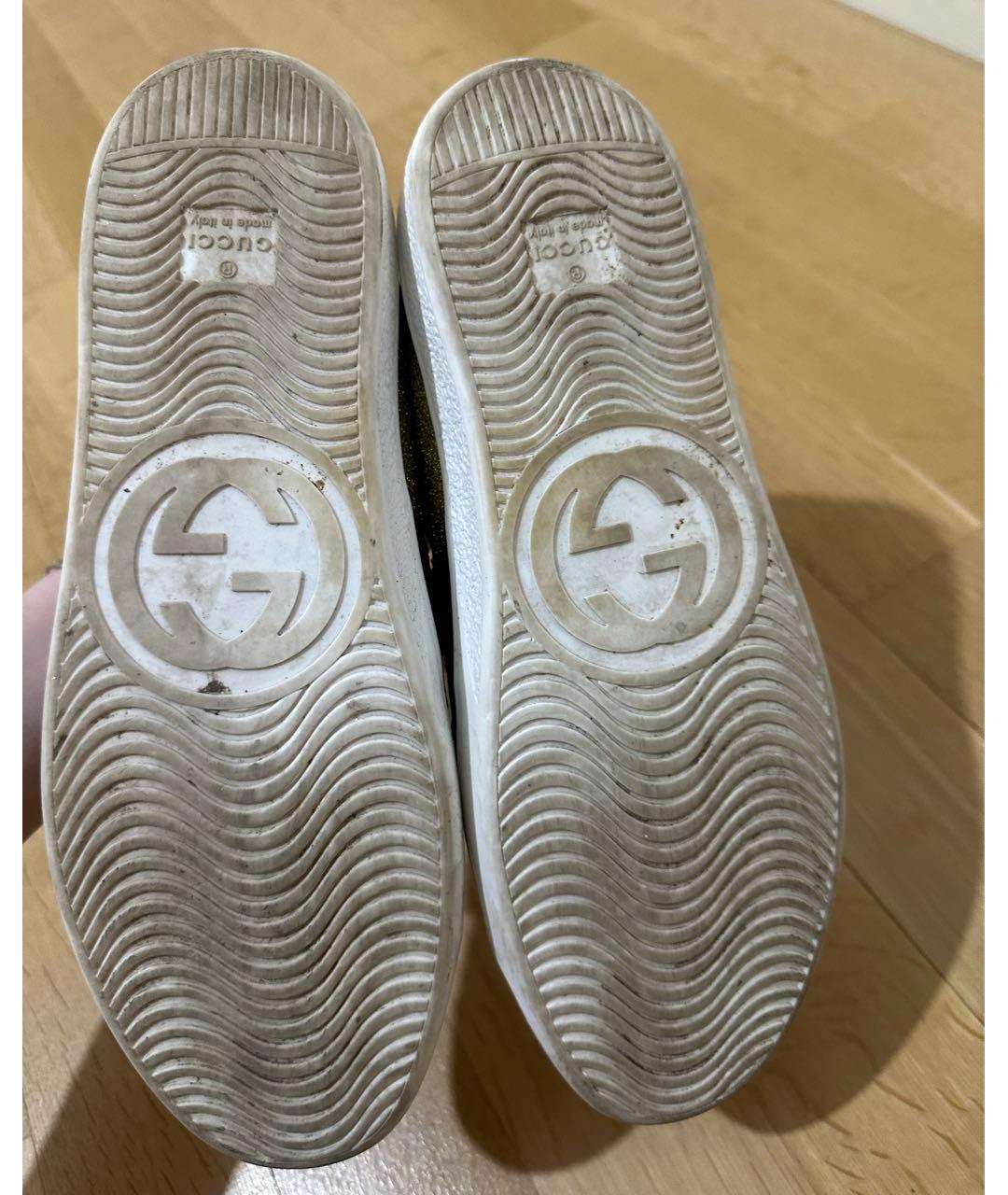 GUCCI KIDS Золотые кеды, фото 6